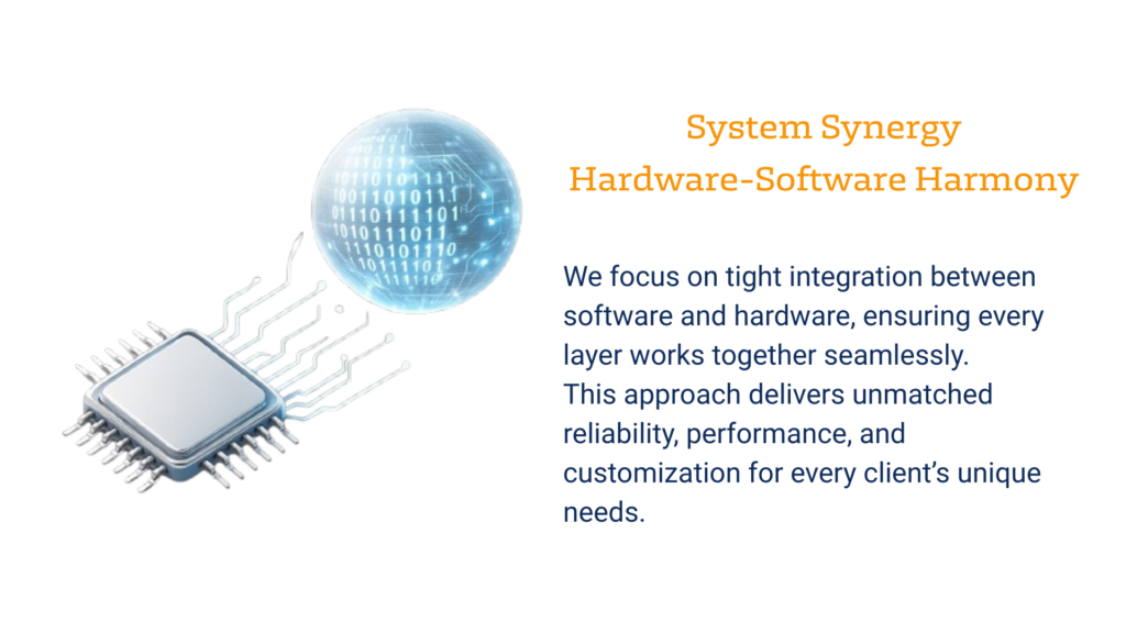 system synergy hardware software harmony we focus on tight integration between software and hardware, ensuring every layer works together seamlessly. this approach delivers unmatched reliability,